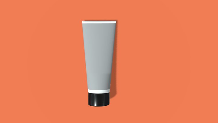 Cosmetic Tube Realistic for Product Rendering