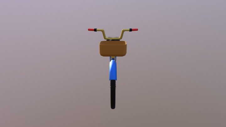Blue Bicycle (UNFINISHED) 3D Model