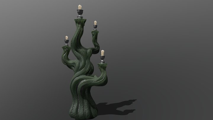 Musical Plant Candle 3D Model