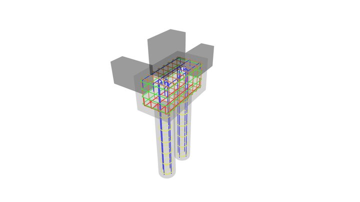Exemplo Do 3dmax Do Bloco sobre estacas 3D Model