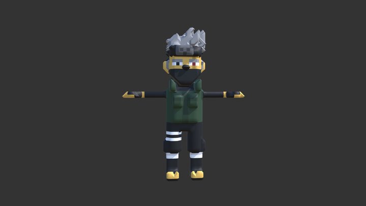 kakashi low poly 3D Model