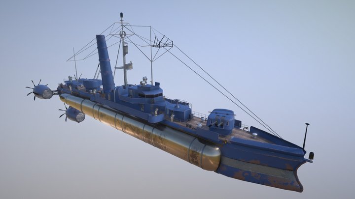 Heavy Escort Frigate, "Le Téméraire" Class 3D Model