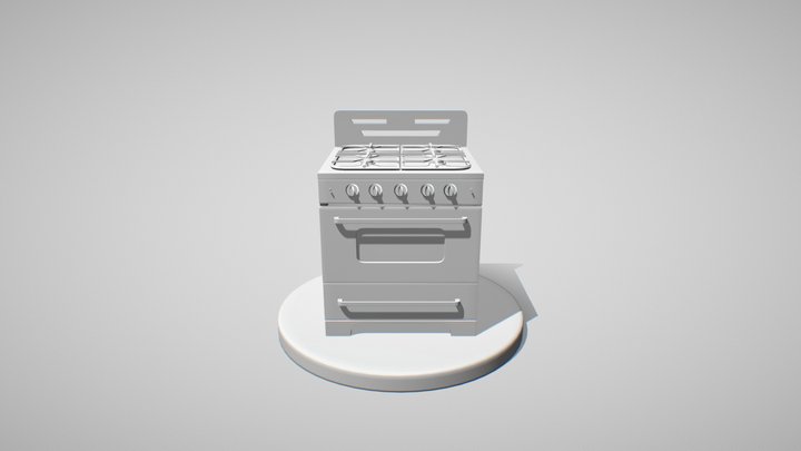Gas Oven 3D Model