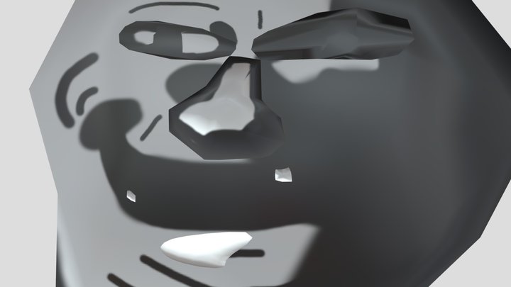 Troll Face Plate, 3D CAD Model Library