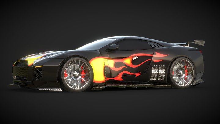 Nissan GTRs (NFS Most Wanted Razor Version) – Free 3D Model STL