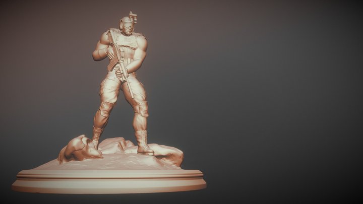 Legacy of Valor Statue Concept 3D Model