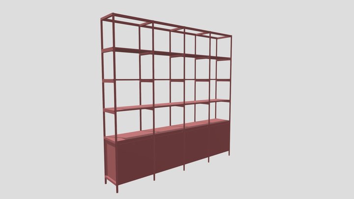 METALFRAME SHELVES 3D Model