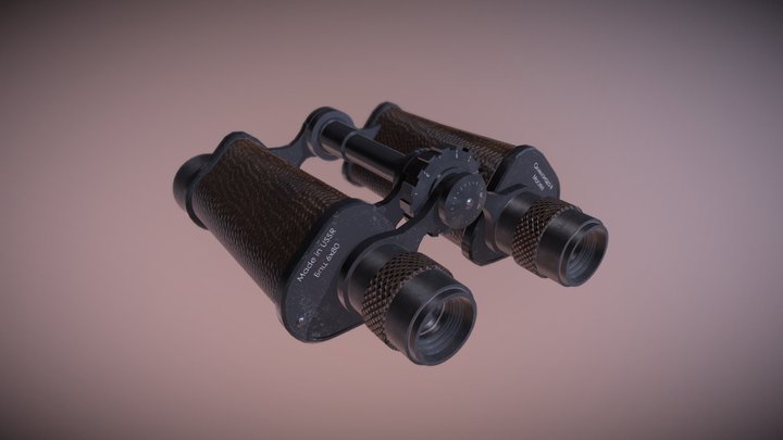 Old Binoculars 3D Model