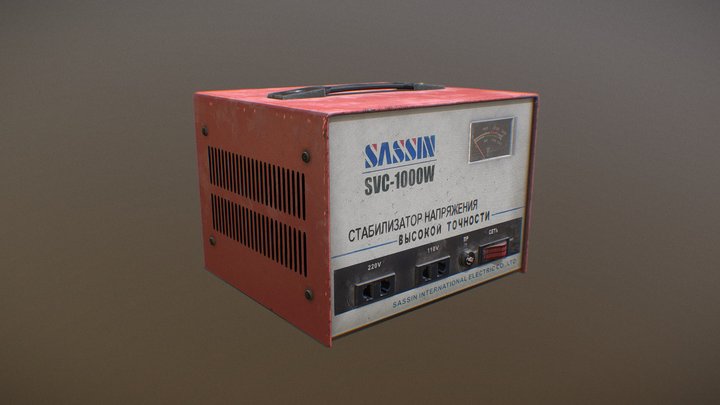 The SASSIN SVC-1000 stabilizer (used model) 3D Model