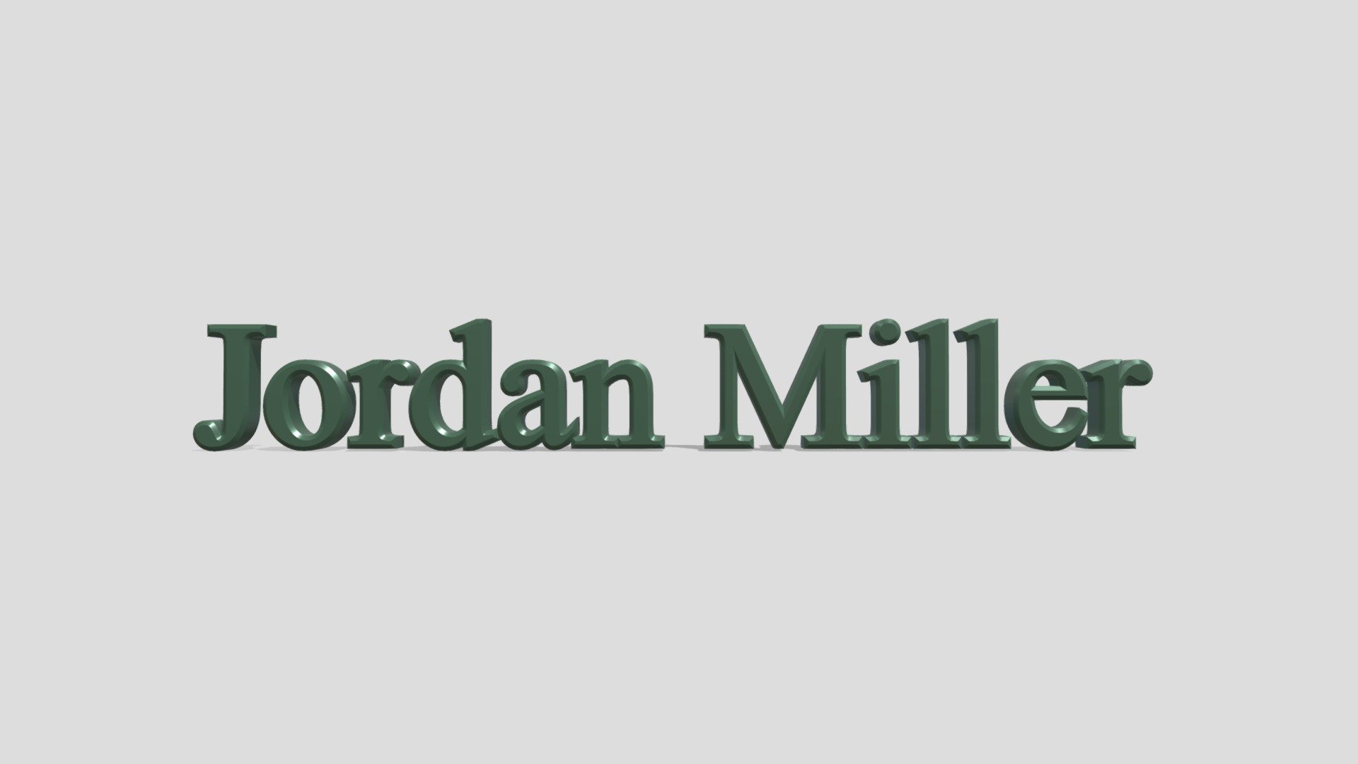 Jordan_Miller_3D_Text - 3D model by Jordan Miller (@aestheticsfanatic ...