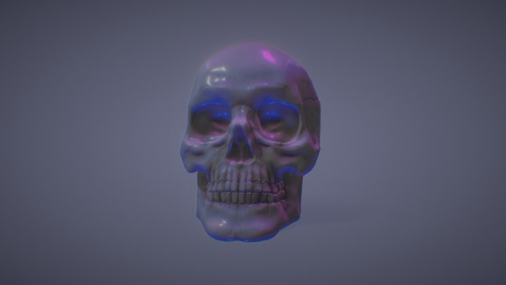 holographic skull 3D Model