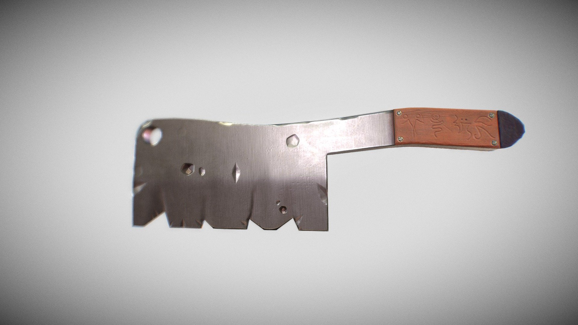 Very simple stylized chopping knife