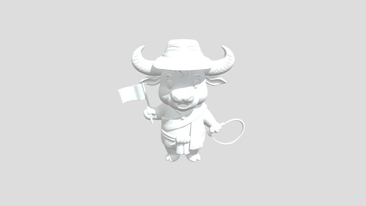 Buffalo Villager thai 3D Model