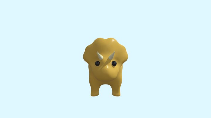 Triceratops Dino 3D Model