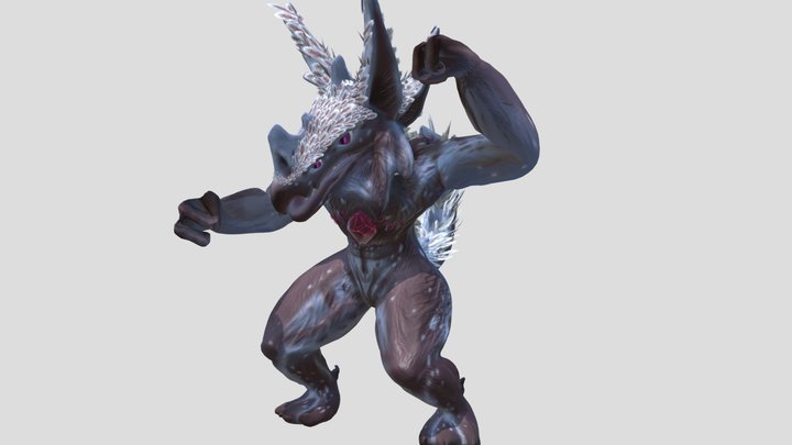Creature: anger animation 3D Model