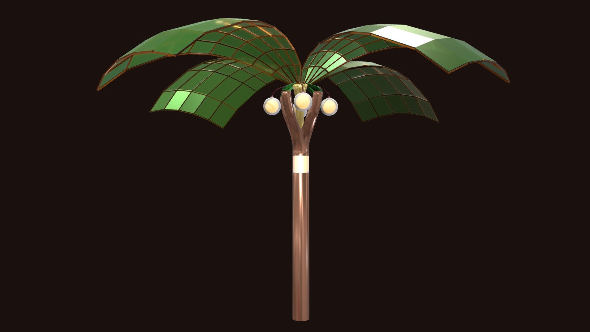 cocotero meca low poly