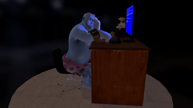 Genie Impatient 3D Model