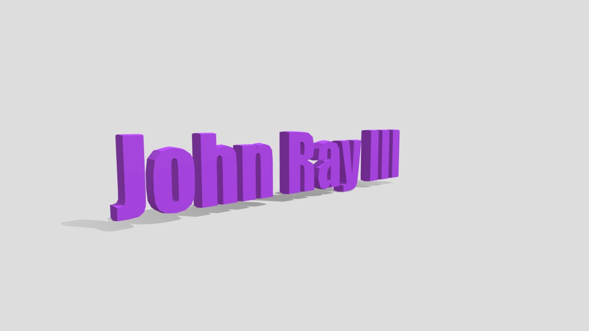signature - 3D model by John Ray III (@ray137) [8422978] - Sketchfab