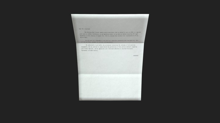 Letter 3D Model