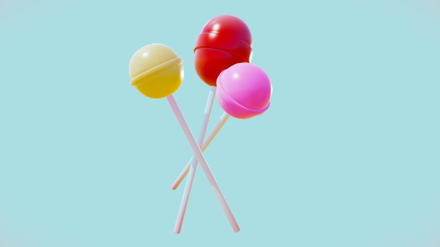 Lollipops 3D Model