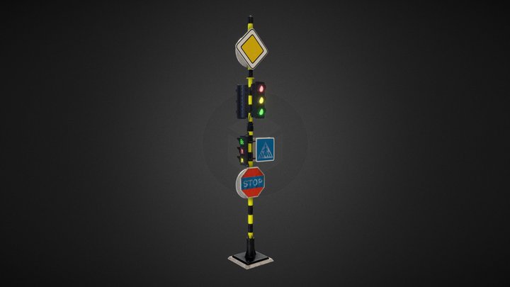 红绿灯（traffic signal） 3D Model