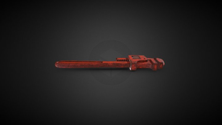 End Pipe Wrench 3D Model
