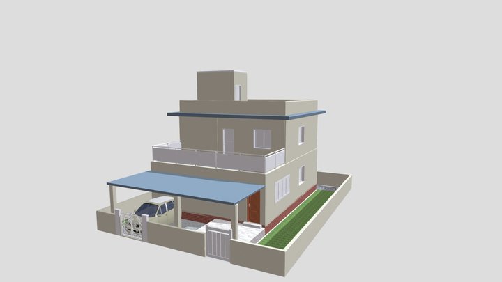 Senthil Niranjan house at Namakkal 3D Model