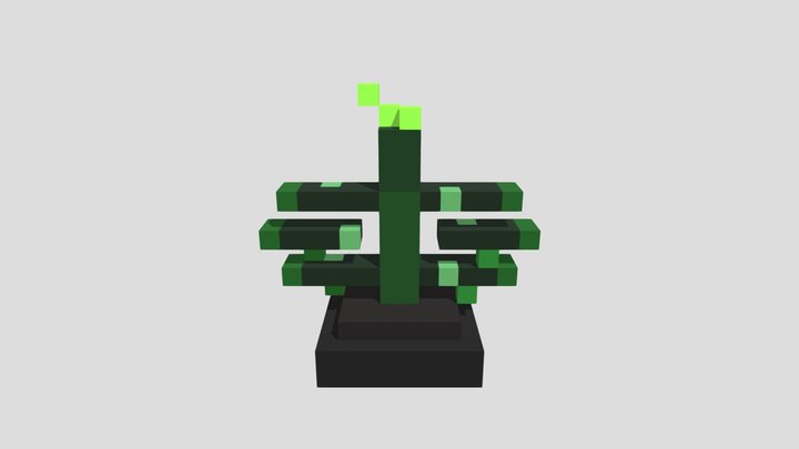 Luminous Fern - Voxel 32x32 (Animated) – Modèle 3D gratuit STL