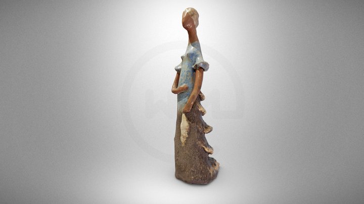 Ceramic sculpture "Standing Woman"