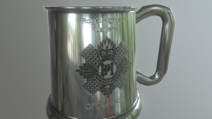 RHFC Pewter Mug 3D Model