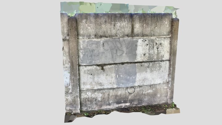 Concrete wall 1 3D Model
