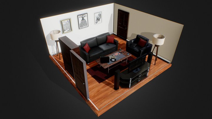 Living Room 3D Model