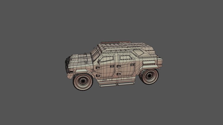[David Rhyno] Armoured vehicle 3D model 3D Model