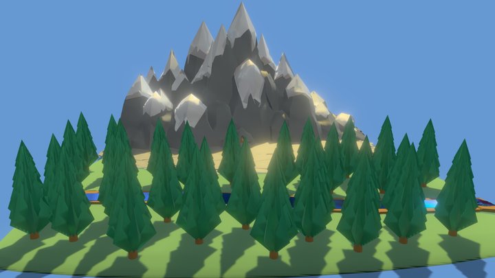 magnificent mountain 3D Model