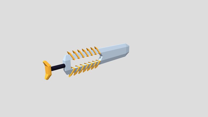 Low poly Sword 3D Model
