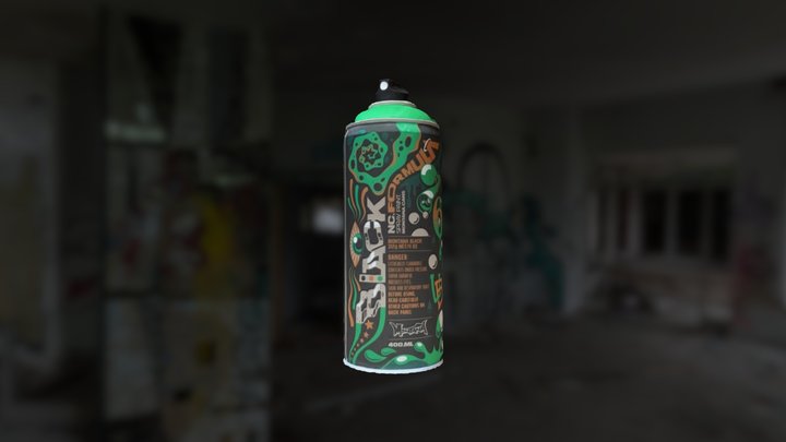 Montana Cans Black Artist Edition Formula76 3D Model
