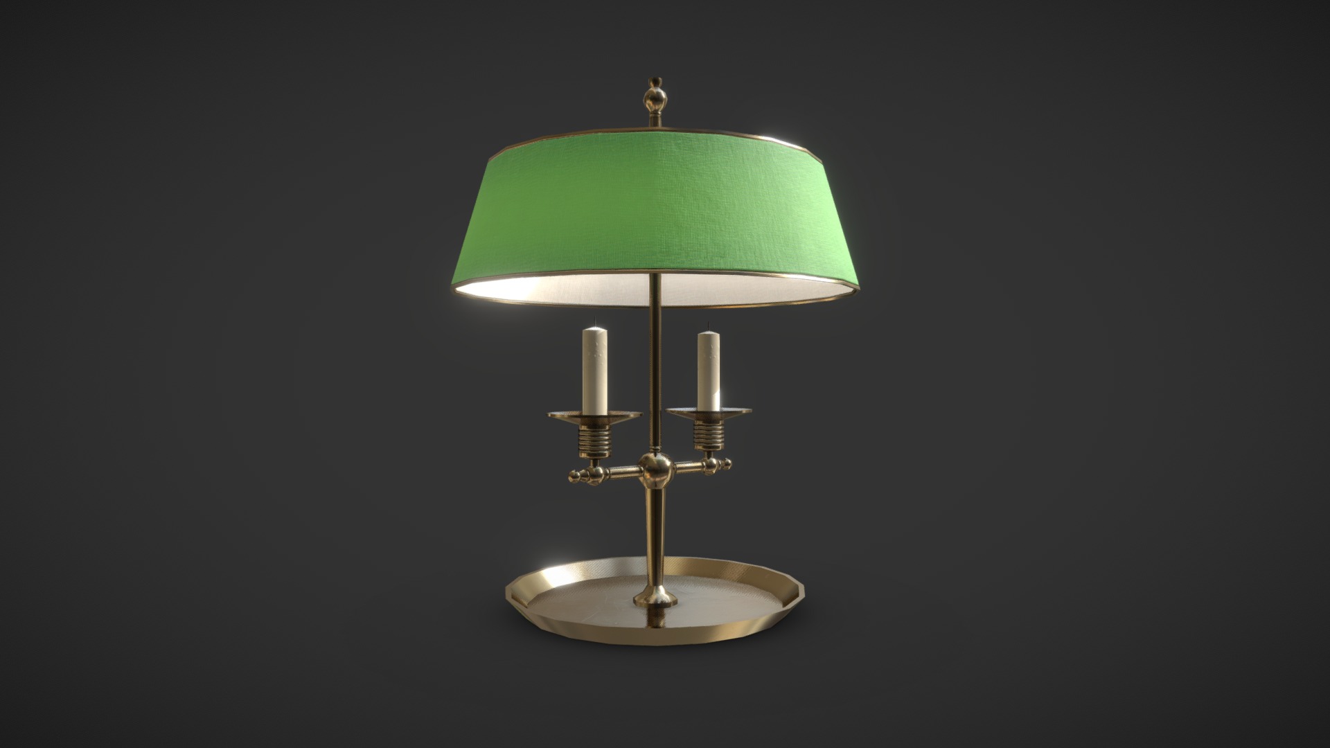 3D model Table Lamp - This is a 3D model of the Table Lamp. The 3D model is about a lamp with a shade.