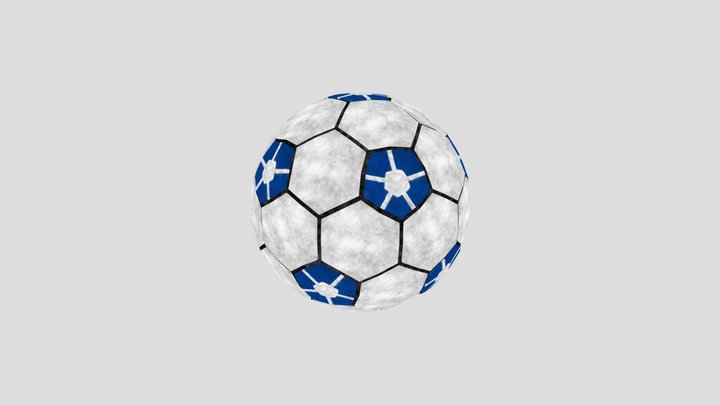 Blue Lock Soccer Ball 3D Model