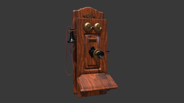 Chicago Wall Phone 3D Model