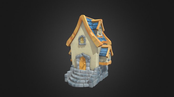Fantasy House 3D Model