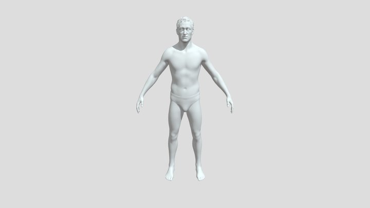 Male Body Mesh 3D Model