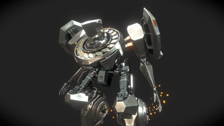 AR-Storm Assault Mech 3D Model