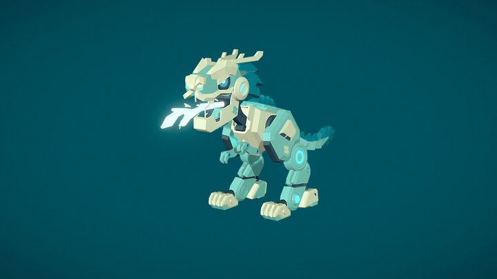 Robot dino 2 3D Model
