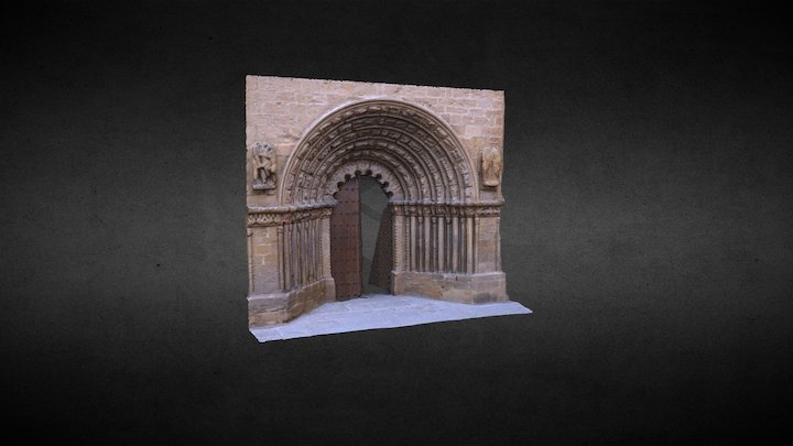 Portada románica 3D Model