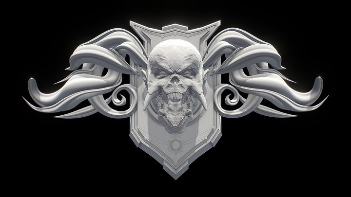Evil Badge 3D Model