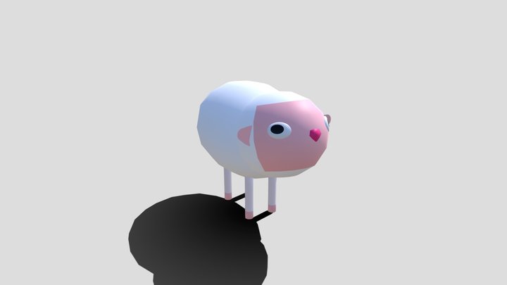 Lowpoly sheep 3D Model