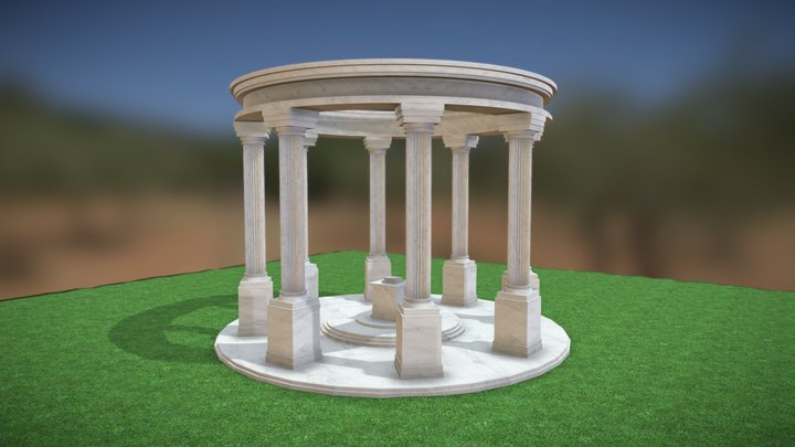 Greek Temple 3D Model