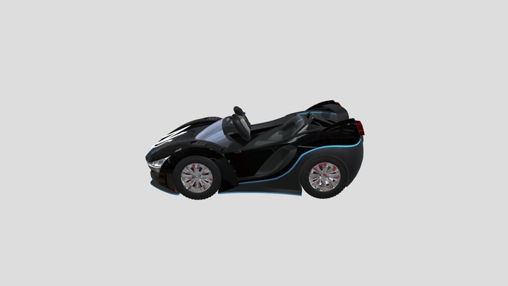 The Cat Racing Car 3D Model