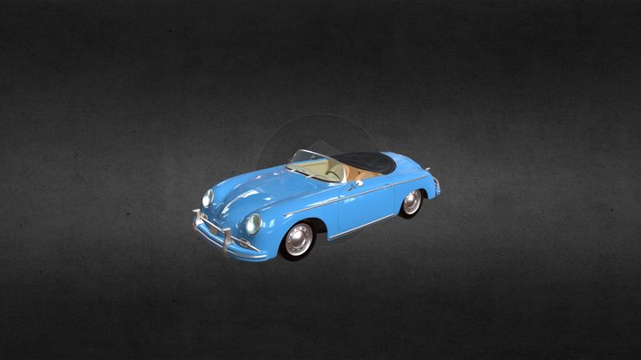 1958 Porsche Speedster 356A 3D Model