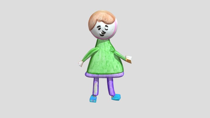 Meshy_AI_Joyful_Girl_in_a_Gree_0513105904_textur – Kostenloses 3D-Modell STL
